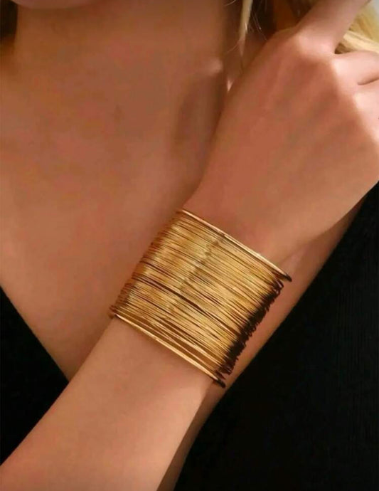 2 pcs de Bracelet doré