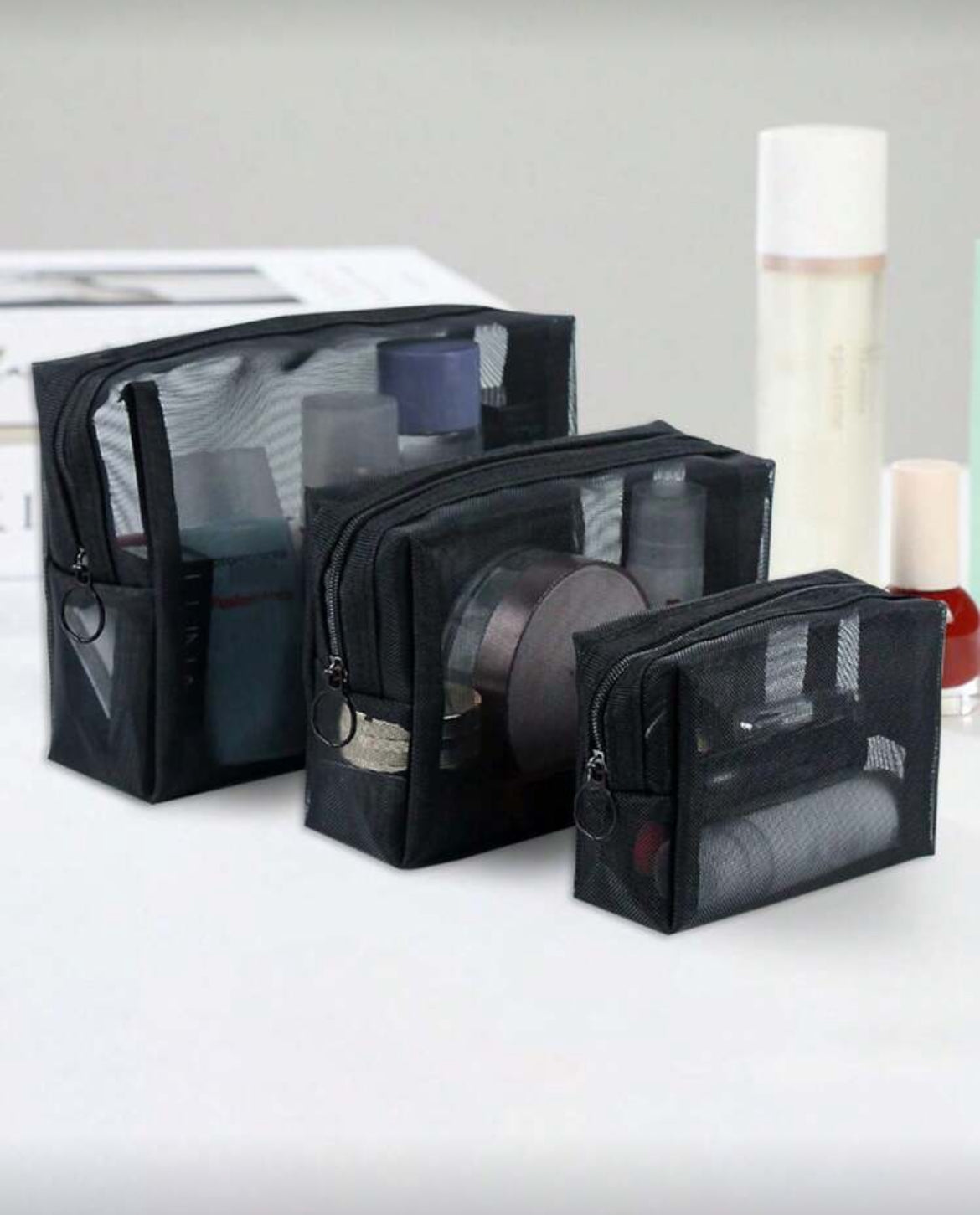3 pcs de Sac maquillage de voyage