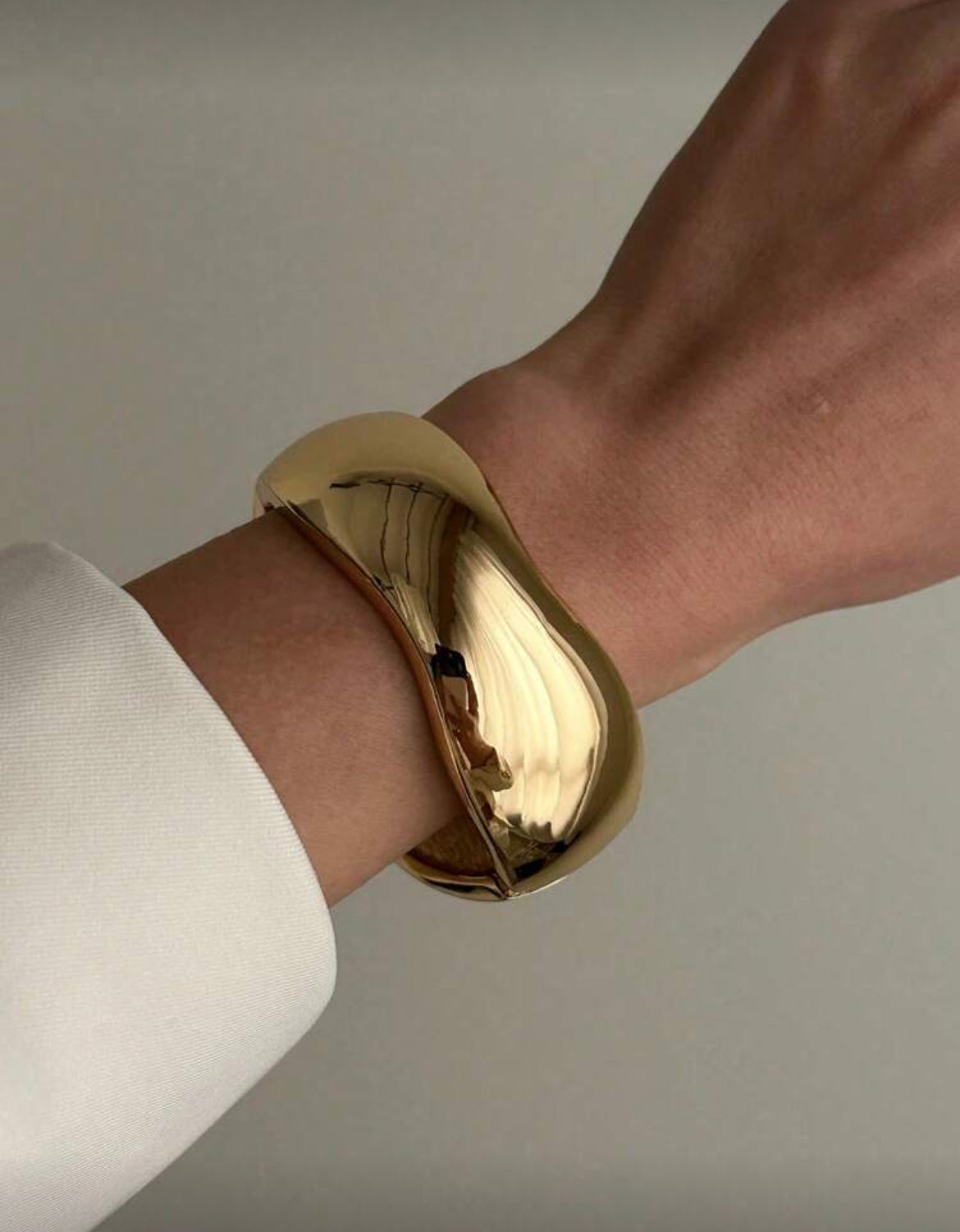 3 pieces bracelets asymmetriquement exagéré
