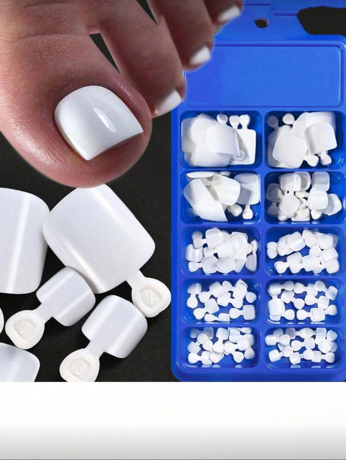 Press onWhite toes